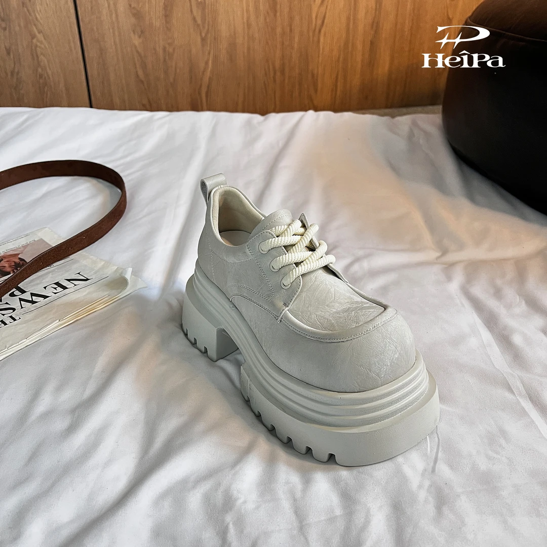 【HeiPa】付小付家春季穿新款厚底带时尚韩版靴子女款