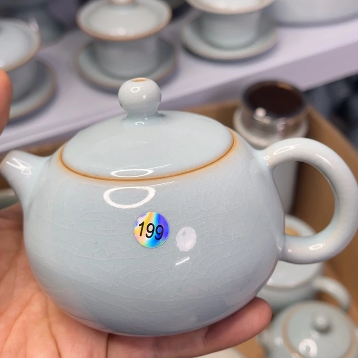 南***雪汝州原矿原釉一壶一杯