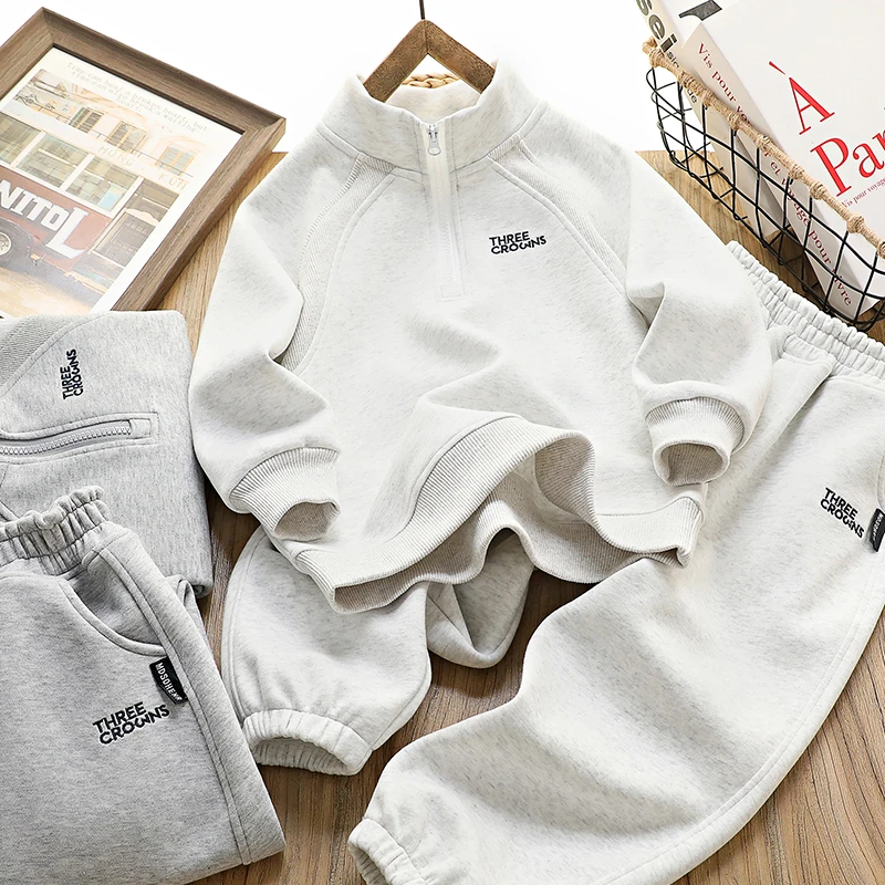 男童春装套装2025新款洋气儿童春秋中大童男孩运动两件套秋季童装