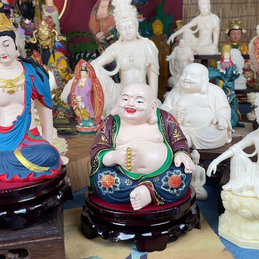 洪***哥石材弥勒佛家居摆件