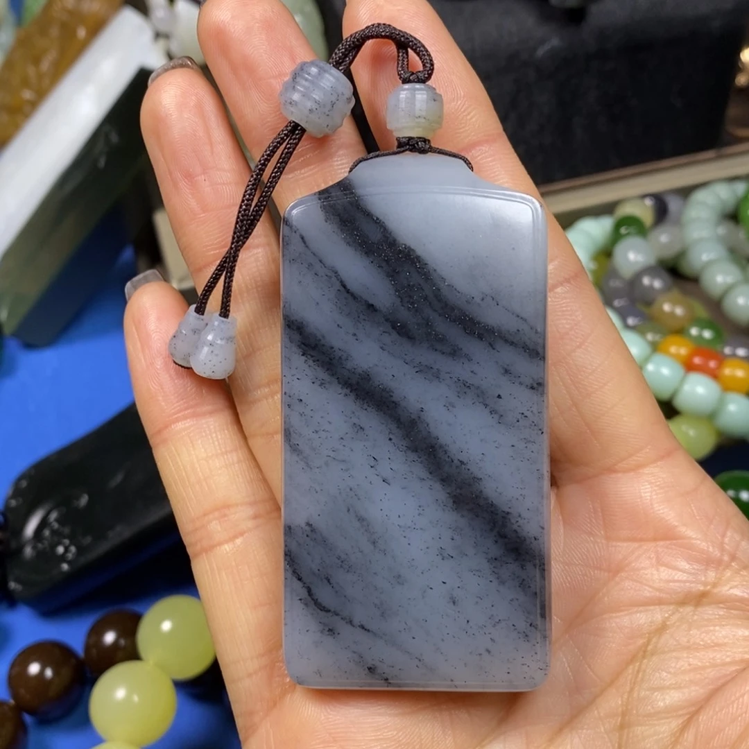 和田玉挂件未镶嵌布*稻