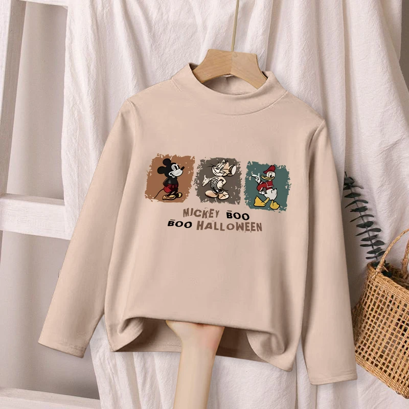 儿童德绒打底衫宝宝秋冬季男女童半高领长袖上衣新款洋气保暖衣服