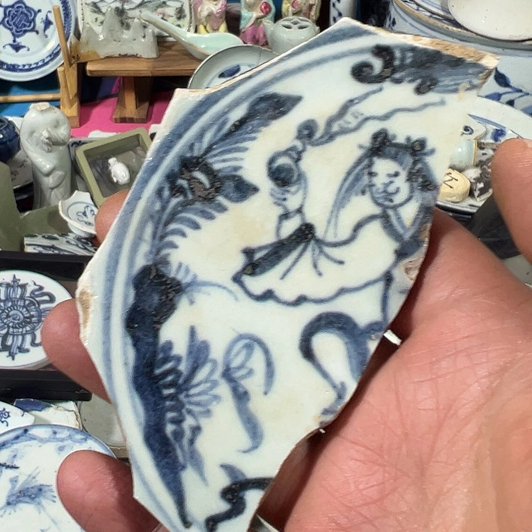 刘***柱瓷片瓷片标本，全场包邮