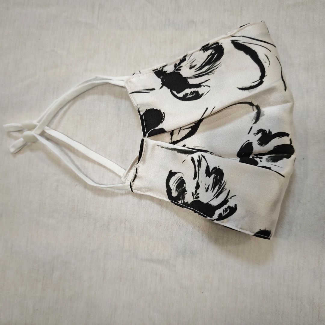 成人款新款真丝桑蚕丝四季薄款防紫外线加大口罩防嗮透气