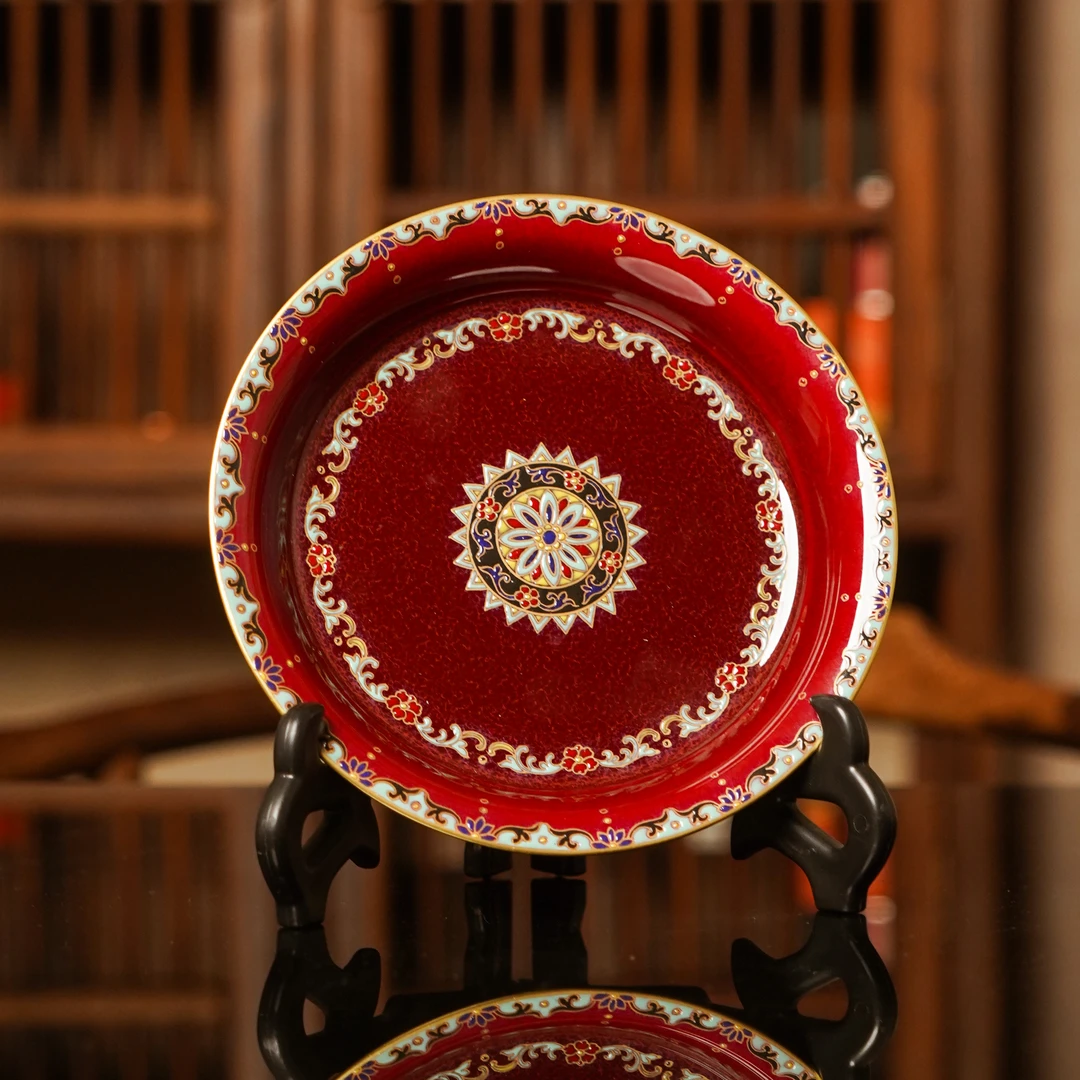 伴斤好物  郎红壶承  手工饮茶手作中式家用壶承茶盘CZB3400