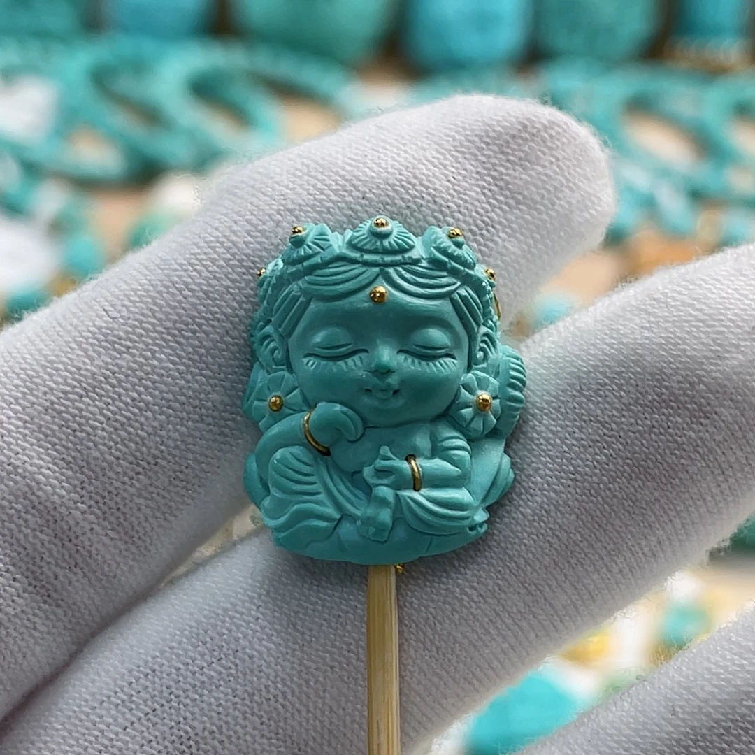 绿松石珠宝奇石未镶嵌