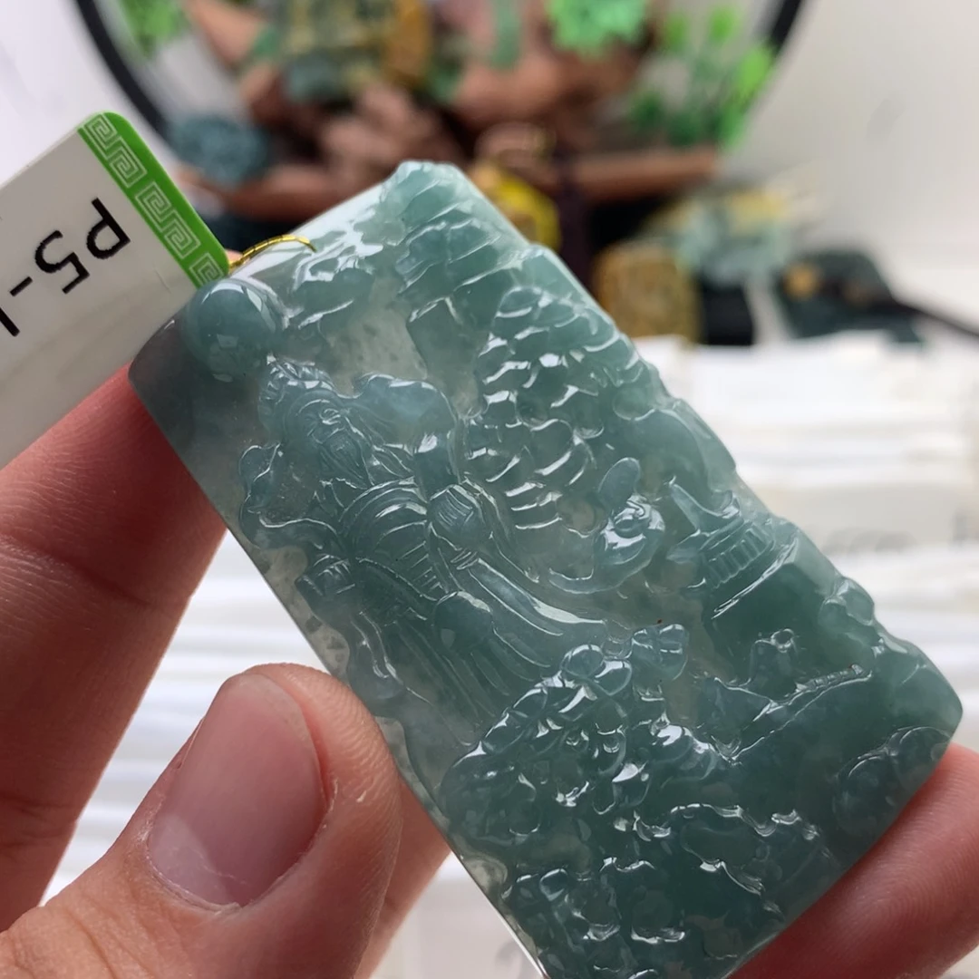 颈饰未镶嵌翡翠财神