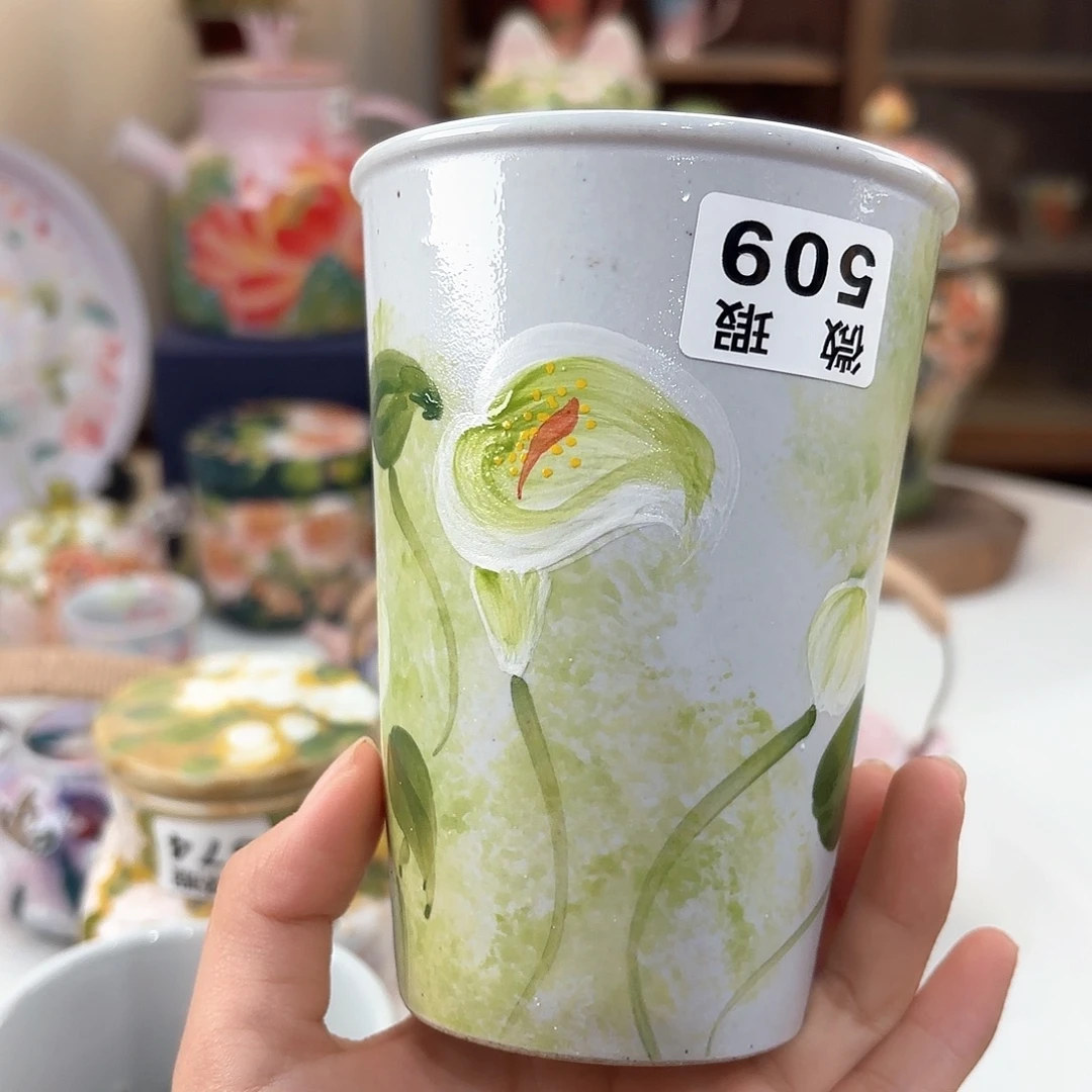 景德镇手绘高温釉下彩陶瓷茶具