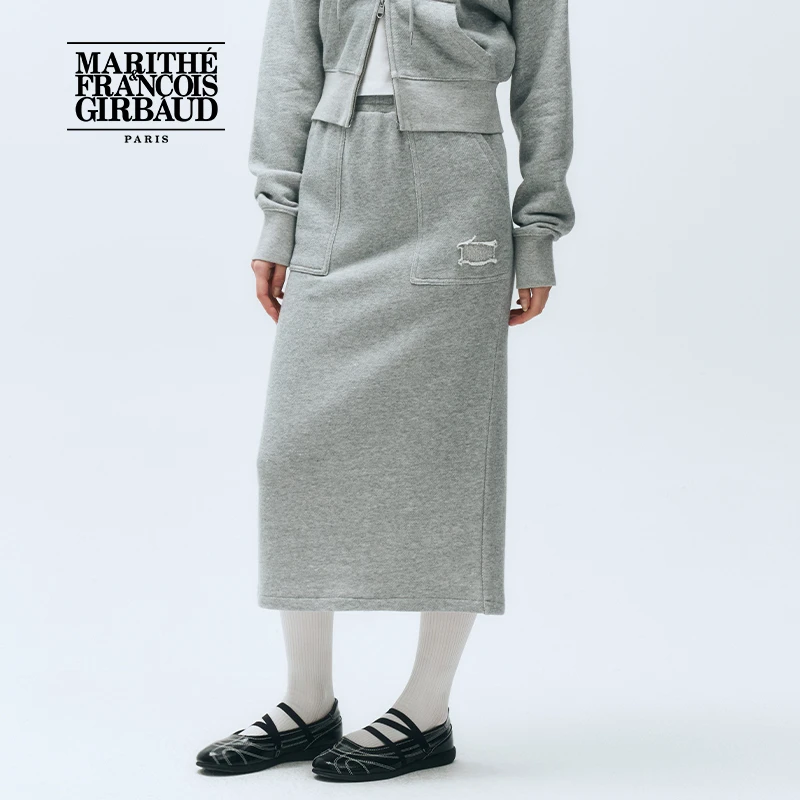 【高允真同款】MARITHE女士针织半身裙潮流工装裙25新款MFG45SSK101