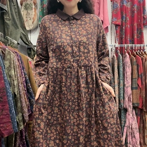 招财猫收腰裙887-1