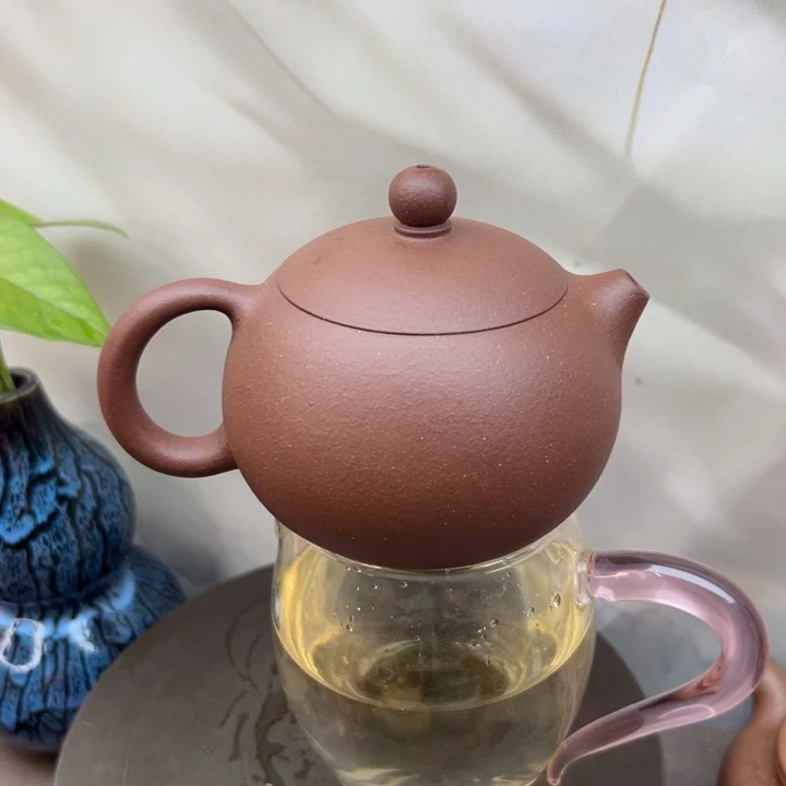 紫砂茶壶紫泥西施230c c