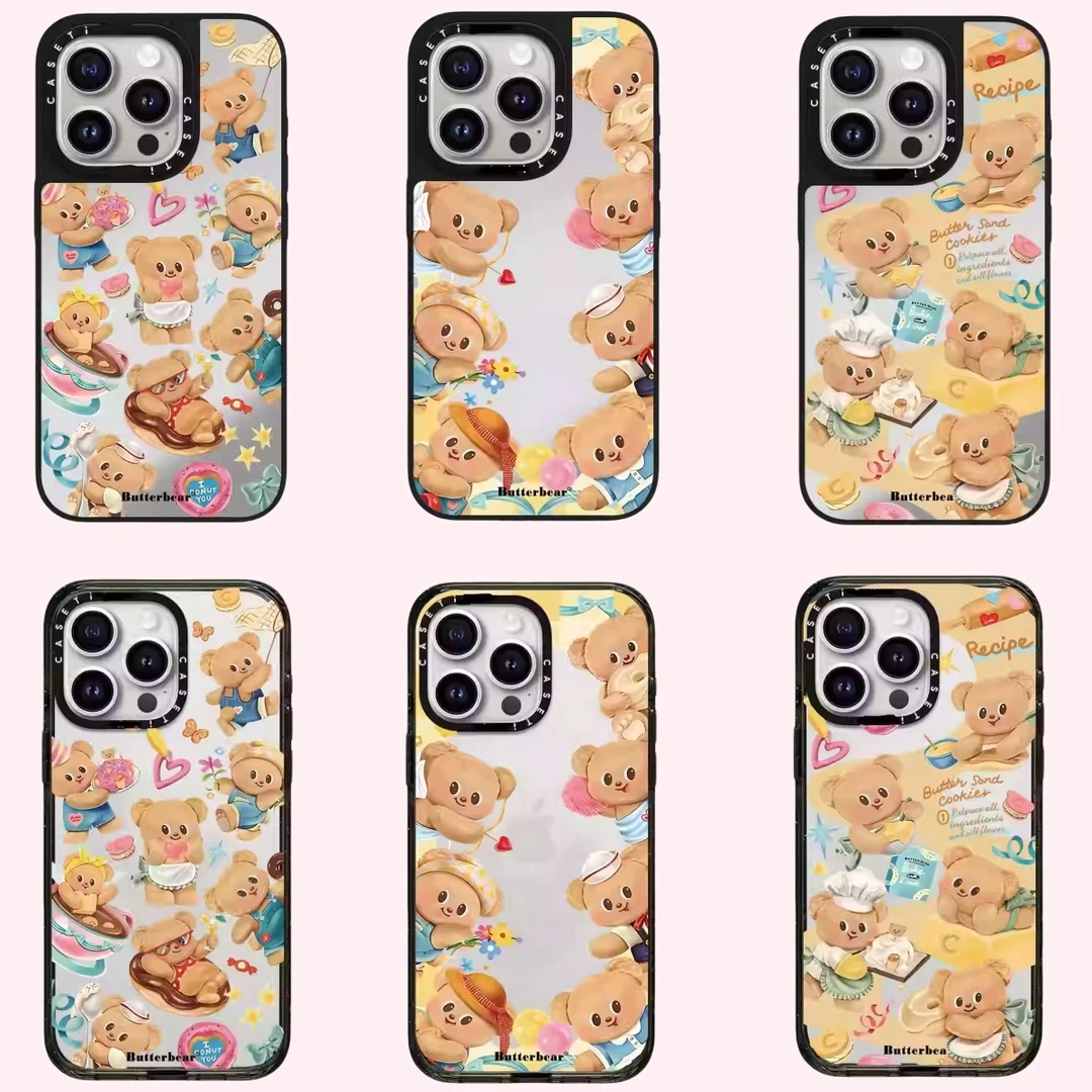 【黄油小熊系列】苹果17Promqx手机壳iPhone16ProMax可爱卡通15Pro