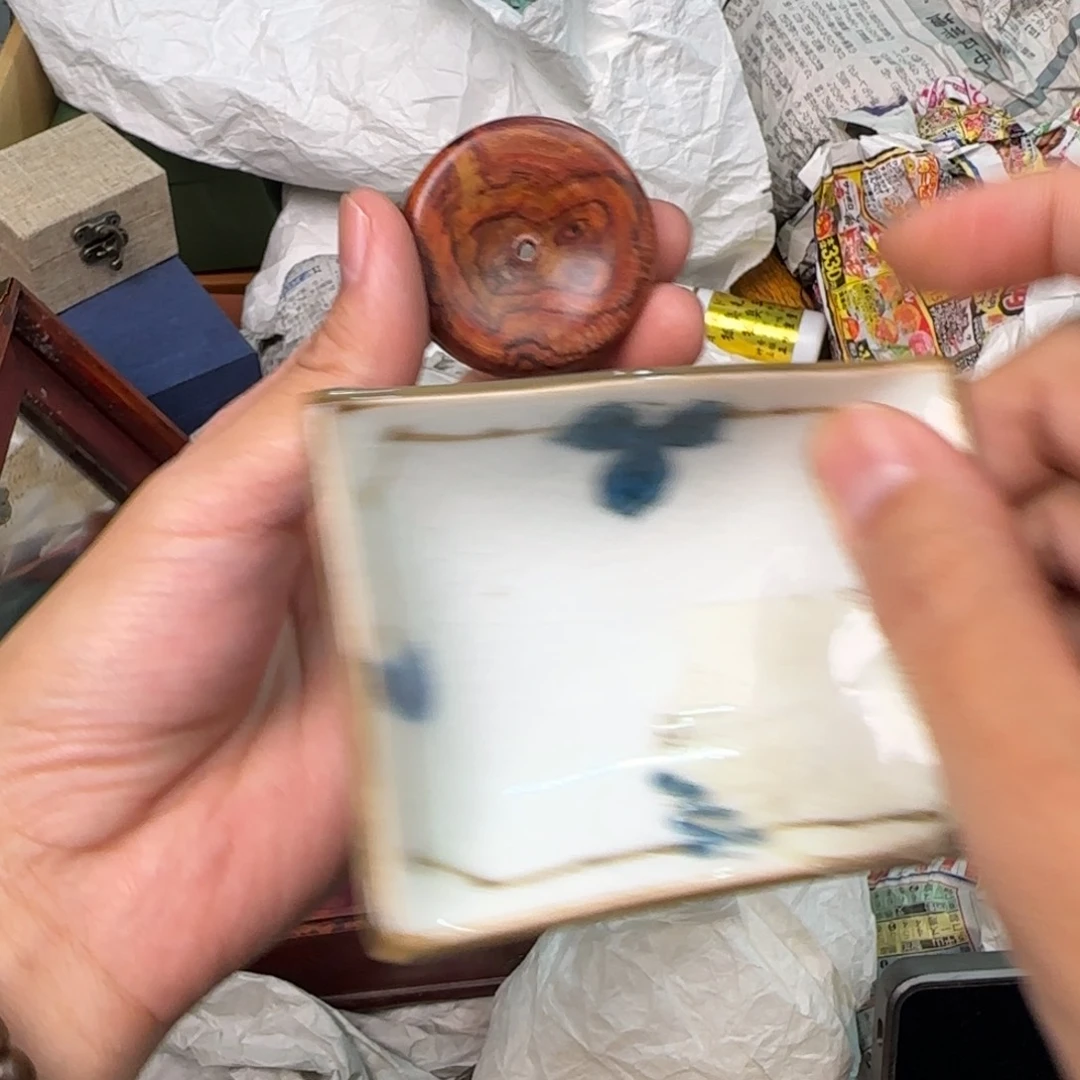 朱泥陶瓷孤品单件车里拍