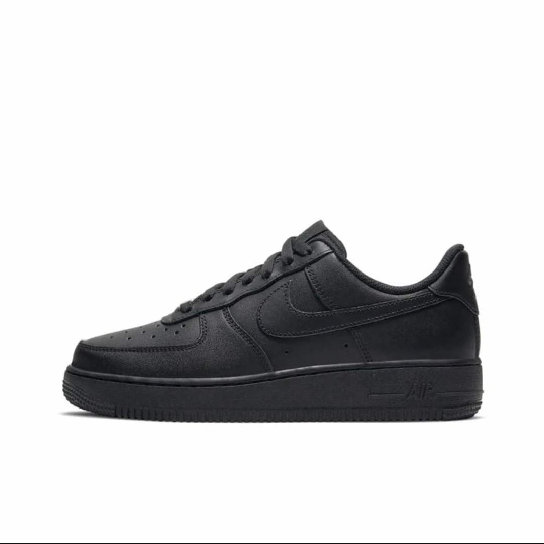 NIKE/耐克Air Force 1 triple black 板鞋 女款 纯黑 DD8959001