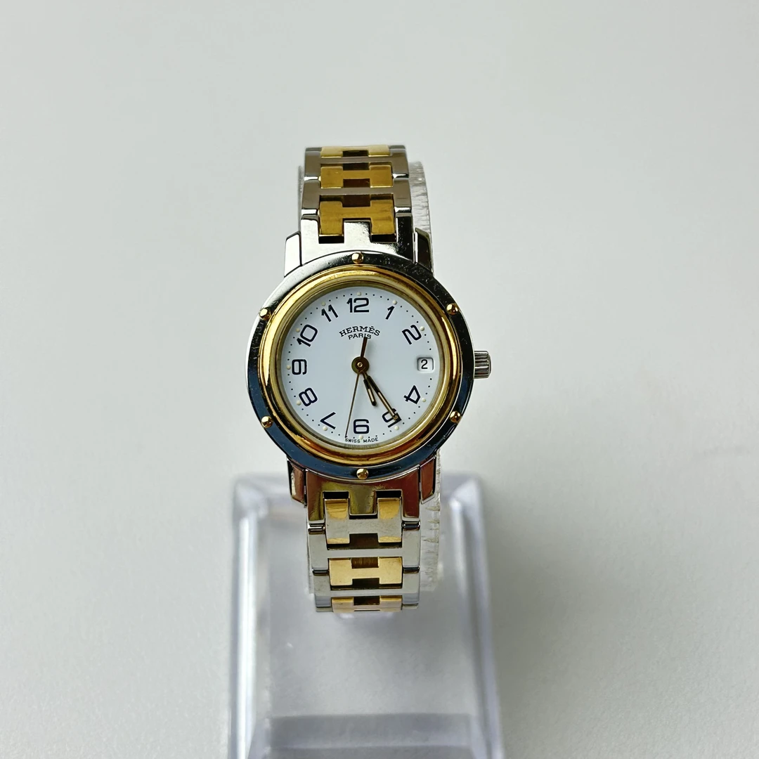 95新 Hermes/爱马仕 LQ1118/女士石英腕表/表径24mm经典时尚