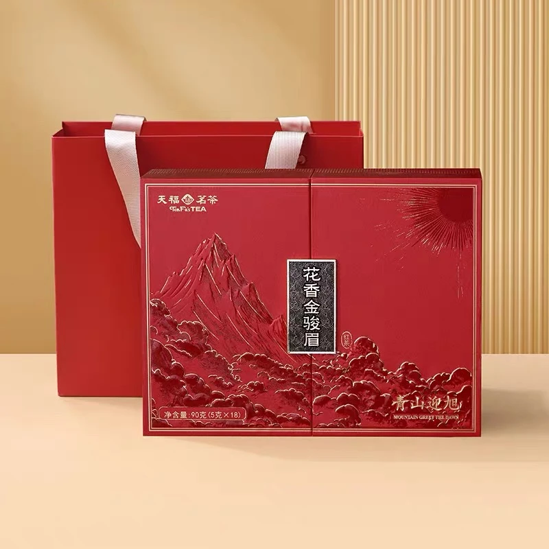 天福茗茶青山迎旭红茶90克/老岩茶108克/白茶96克