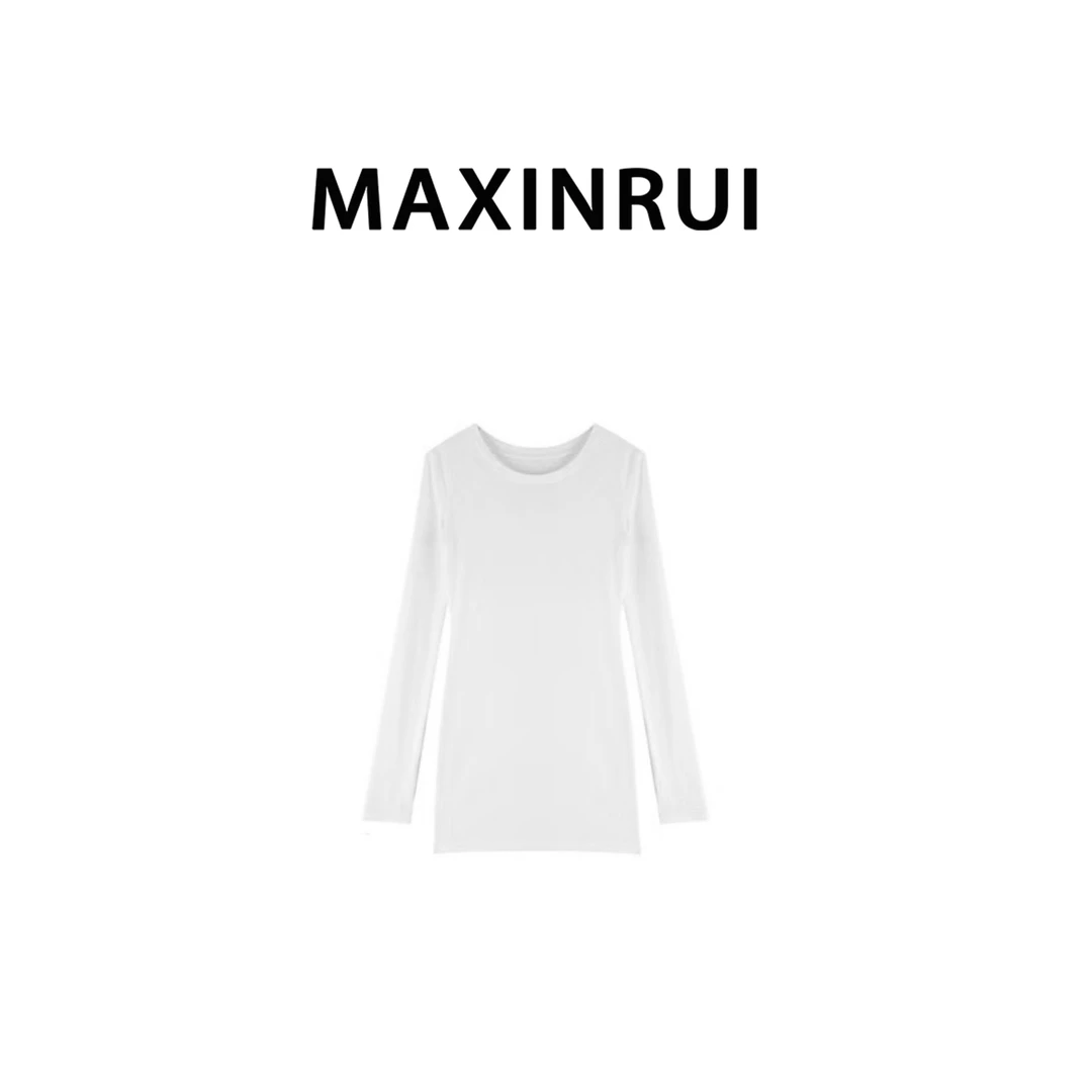 MAXINRUI 秋冬女士时尚天丝混纺打底衫R8097