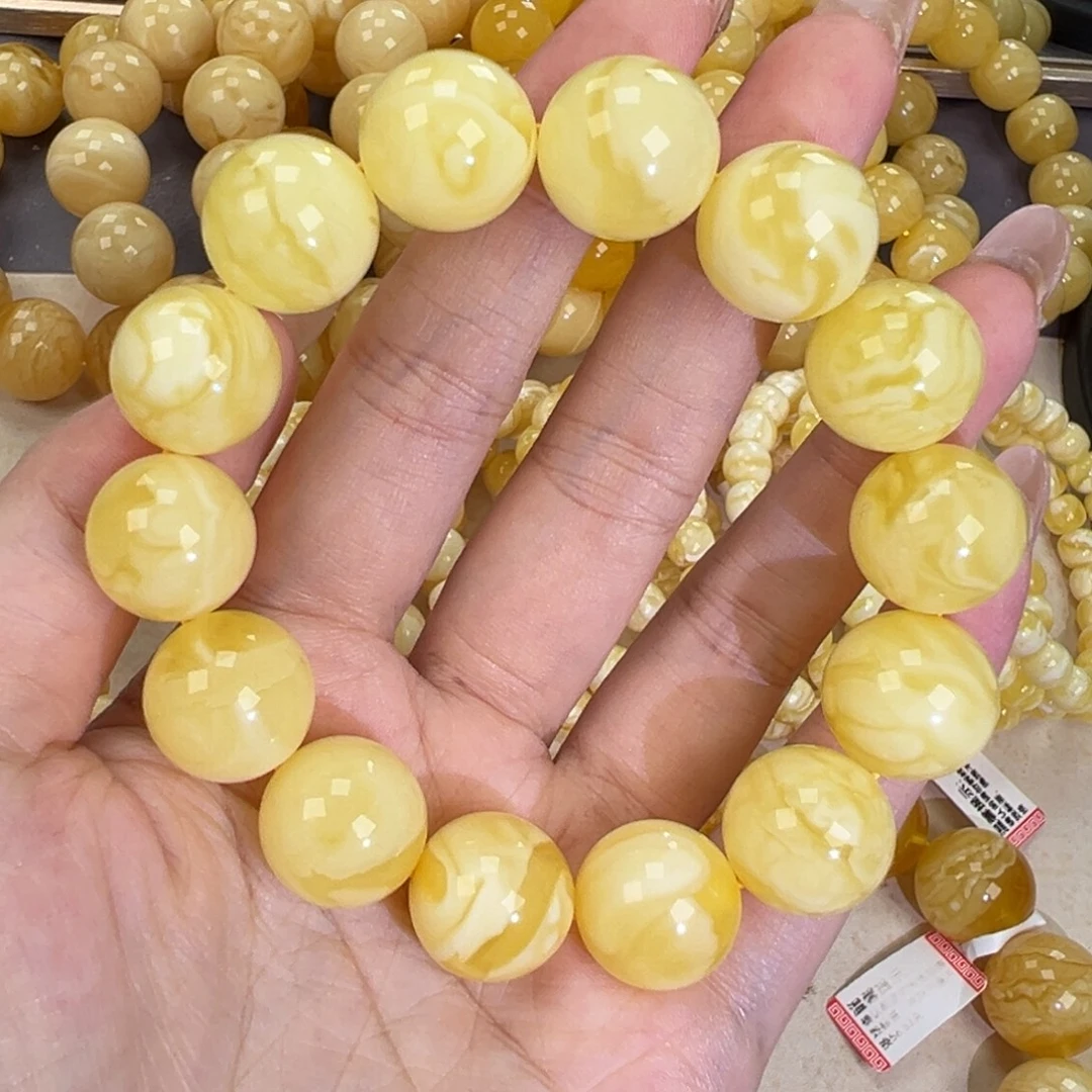 琥珀未镶嵌手链33.3妖花