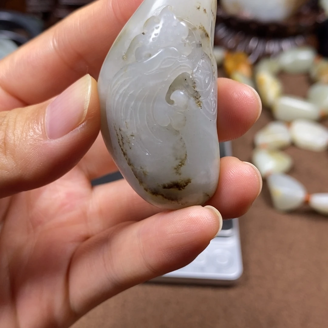 和田玉未镶嵌挂件