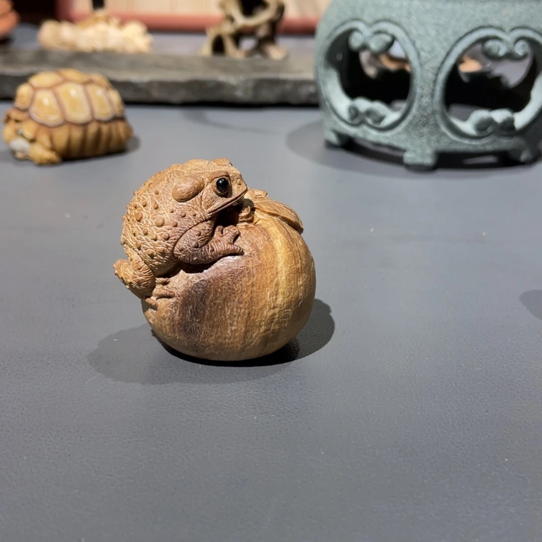 檀香木恶**使木雕工艺品摆件