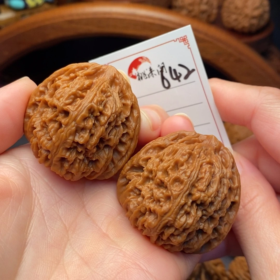 把件文玩核桃听****配642号41大肚南疆石