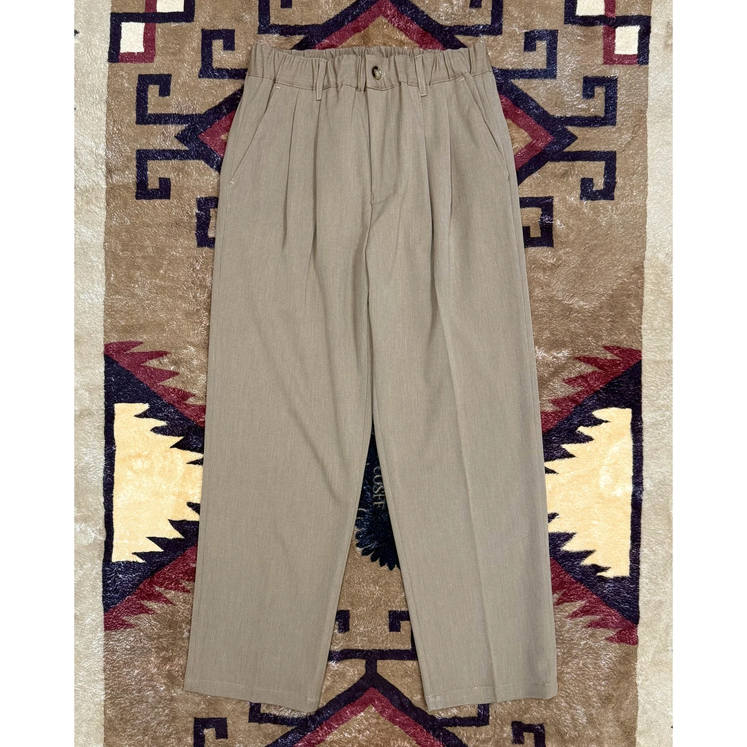 COSFF三头鹰290克进口羊毛混纺面料西裤宽松水洗长