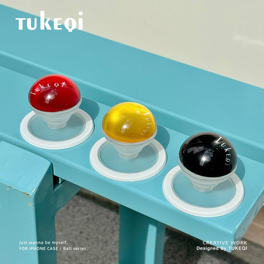 原创球球系列设计手机支架气囊桌面支架懒人透明磁吸气囊