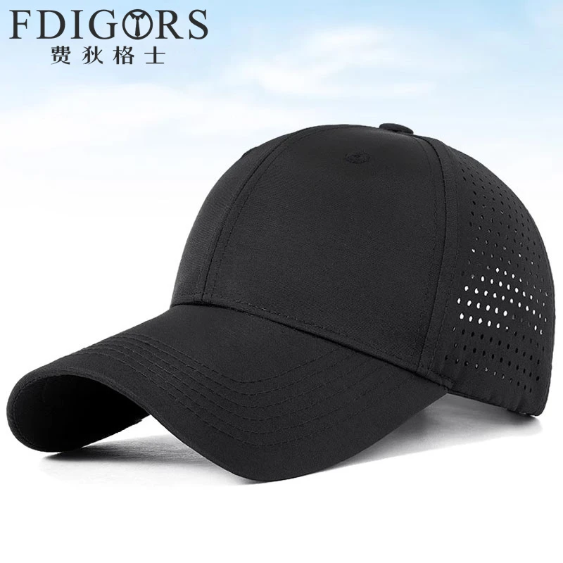 FDIGORS速干帽子男款夏季2025新款硬顶光板防晒鸭舌帽运动棒球帽