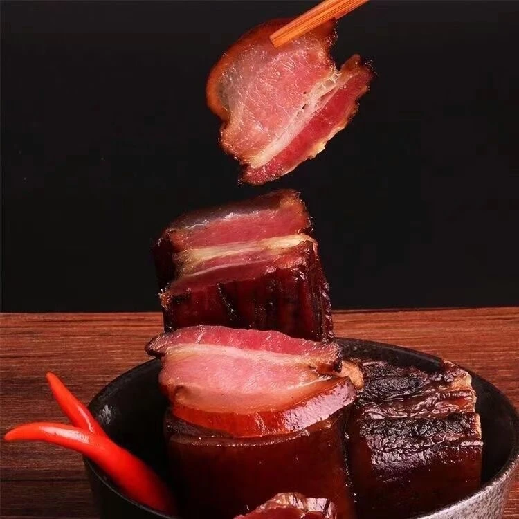 买两斤送三斤农家柴火烟熏腊肉正宗到手5斤