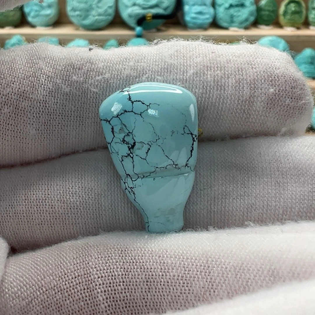 未镶嵌绿松石三通 14.7mm