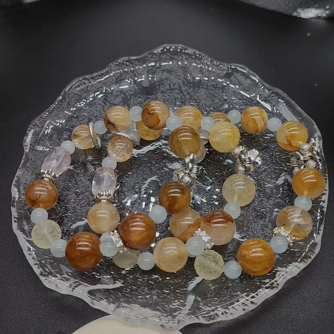 硕夏天然胶花13-14mm设计款手链多样性发其一SX0542