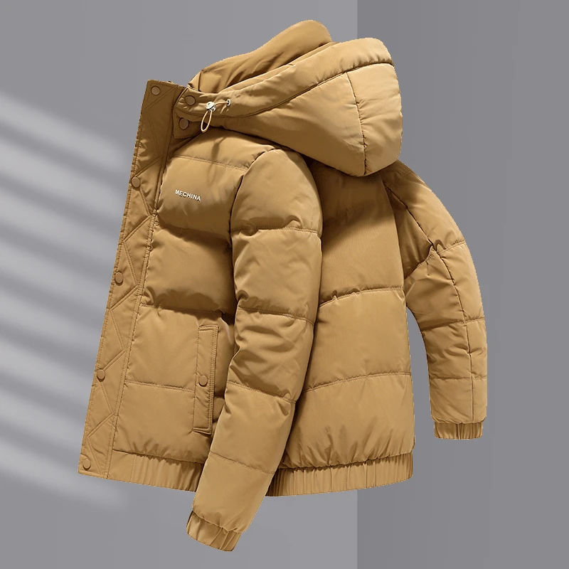 2025冬季新款男士潮流羽绒服外套抗寒保暖休闲加厚连帽修身男外套