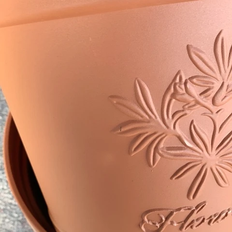 红陶2个大号红色无托