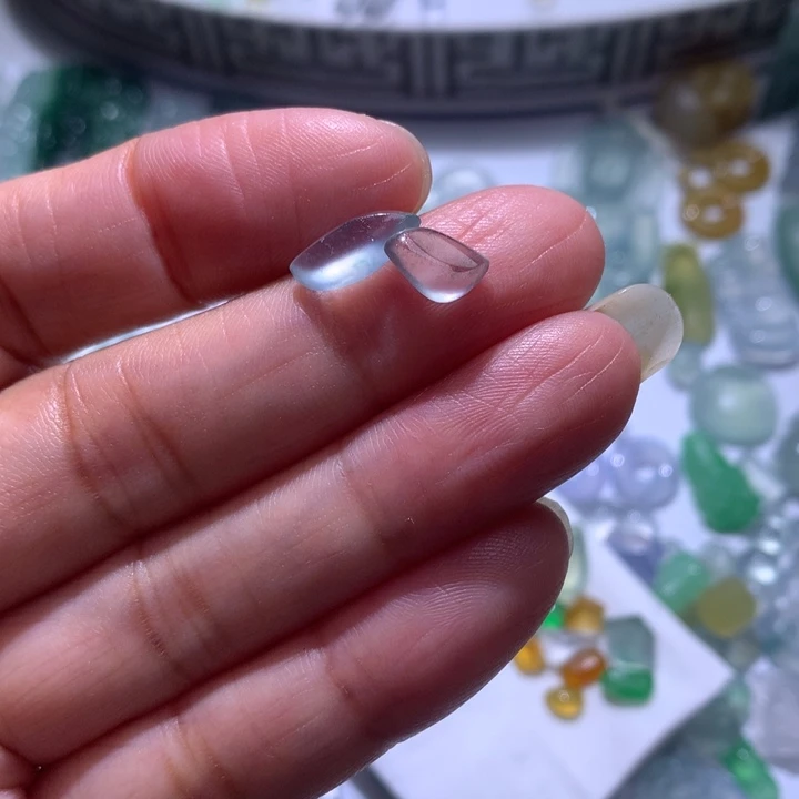 涵***宝定制翡翠未镶嵌高冰随行