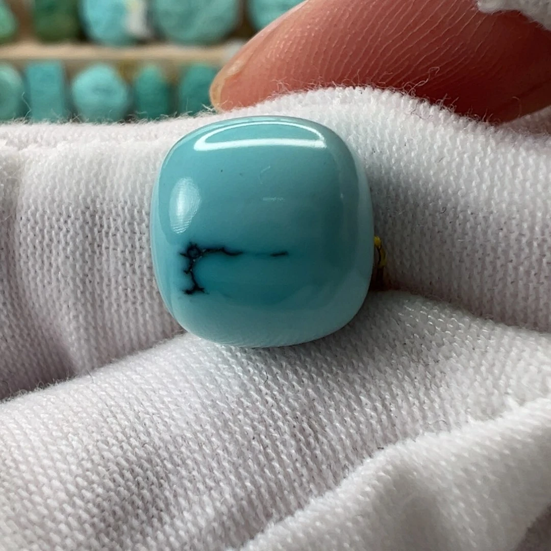 未镶嵌绿松石老型珠11.3x10.5mm