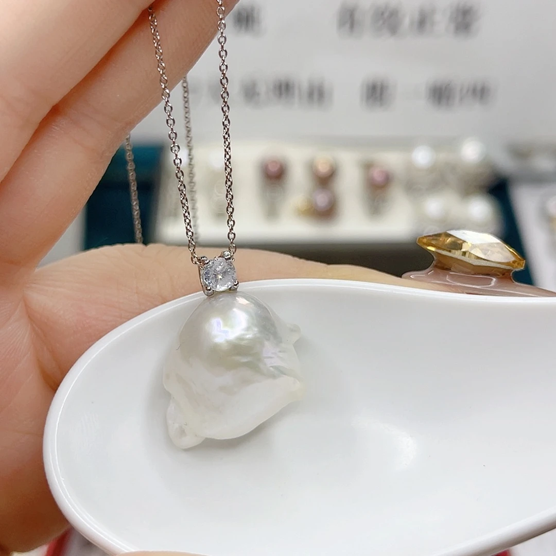 吊坠(赠链)合金淡水珍珠