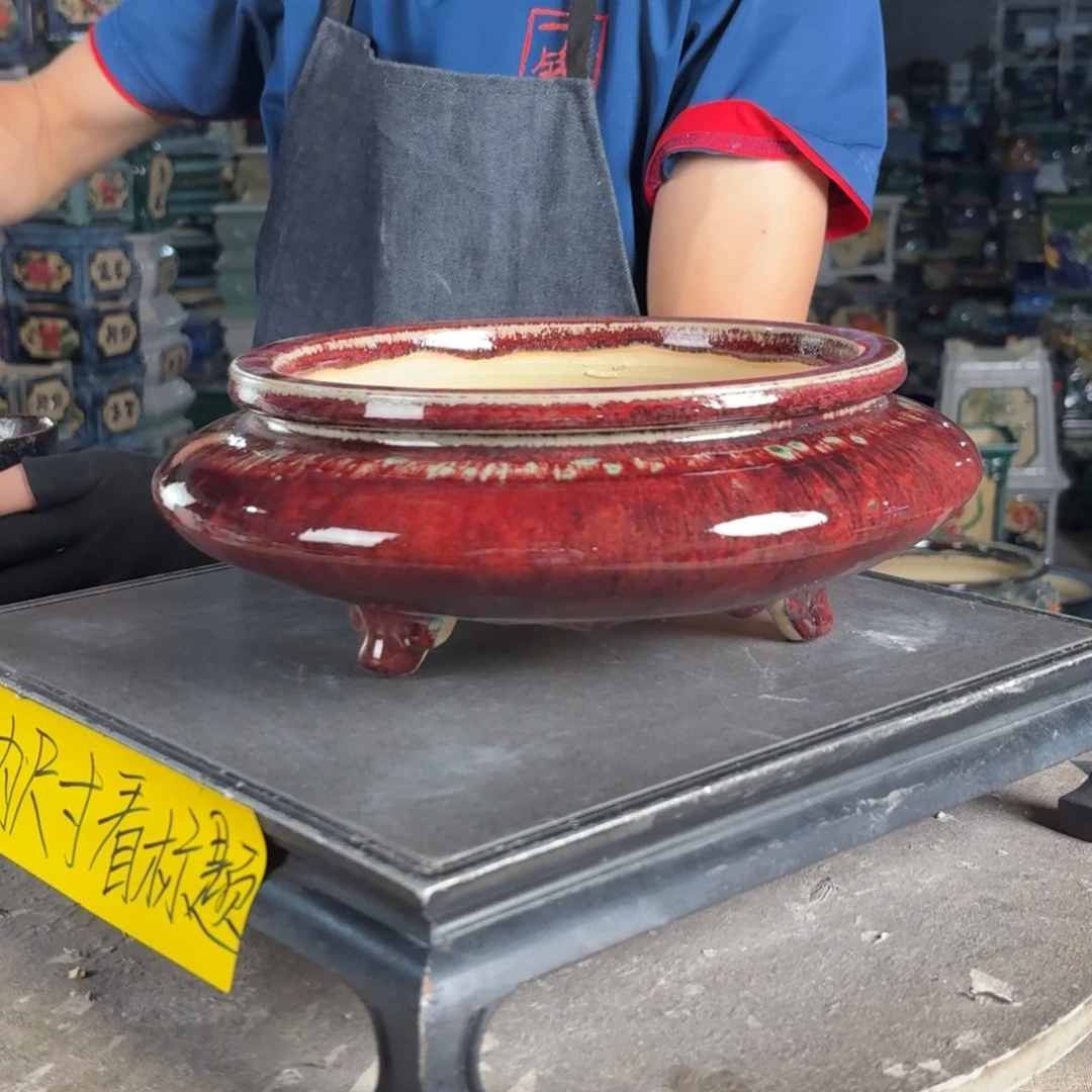 一风堂石湾花盆 内19*6