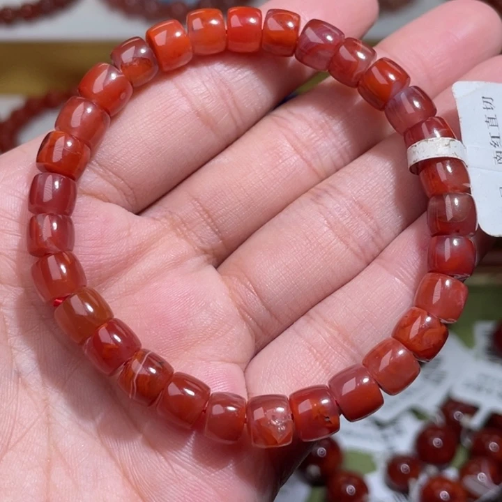 南红玛瑙火焰红 7+未镶嵌