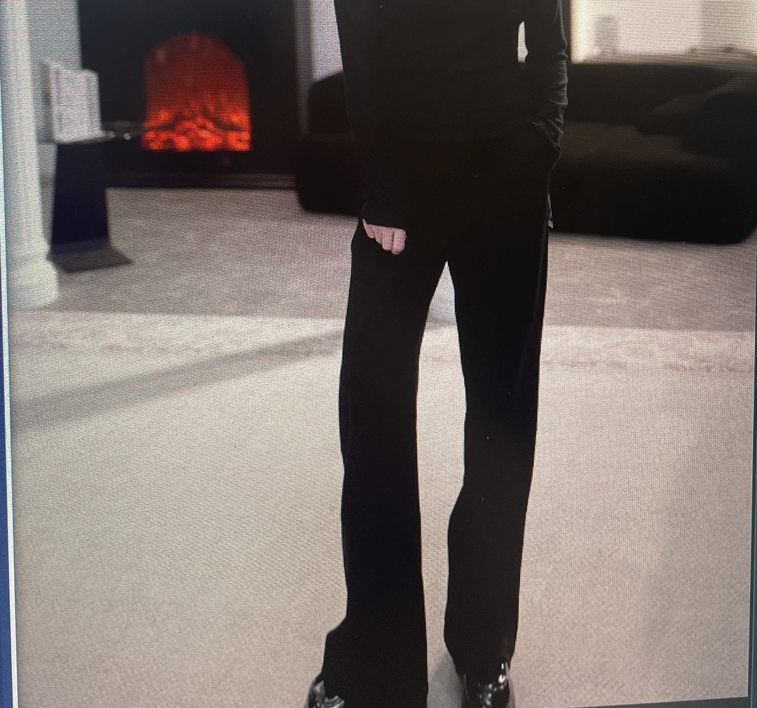 【曼德诗】秋冬新款直筒长裤女休闲宽松显瘦薄款垂坠感Y102301969