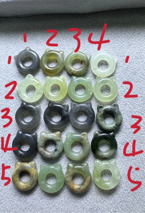 福利岫玉小猫头 发一 默认随机 可备注 不退不换