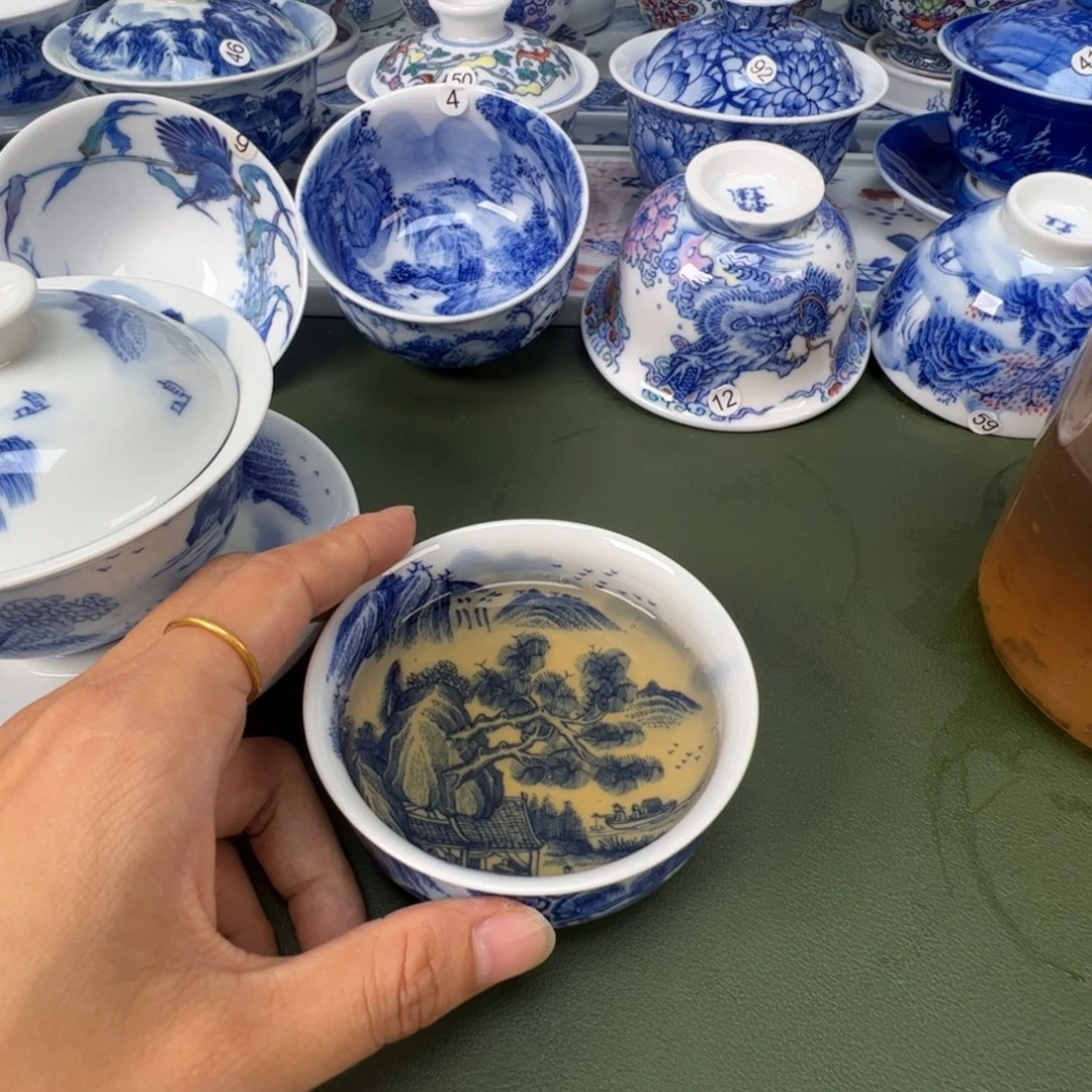景德镇纯手工纯手绘茶具木木13