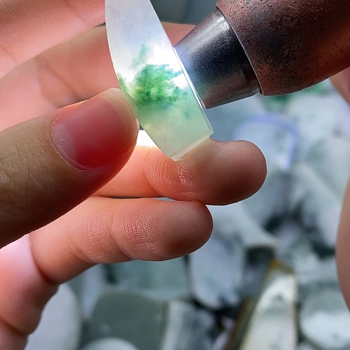 翡翠裸石纯天然翡翠