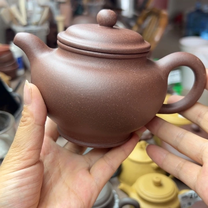 茶壶紫砂紫泥瑕疵370
