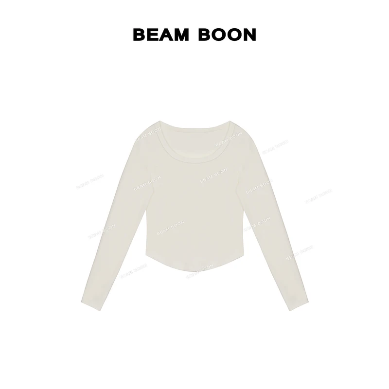 【方鹭打底1】双面抓绒锁温保暖柔软亲肤抗菌方U领修身打底衫