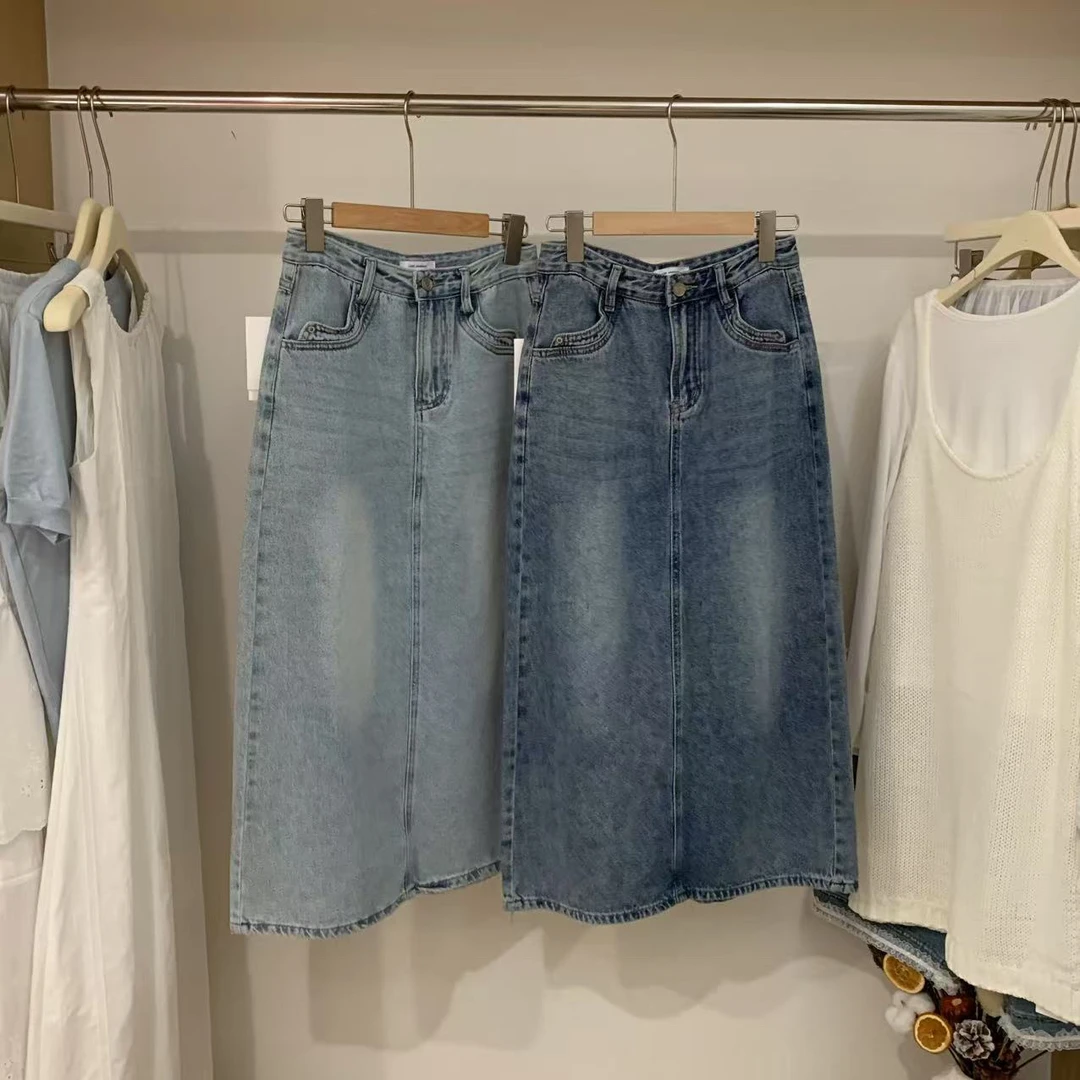 23117 春季新款韩系百搭半身裙 裙长83左右