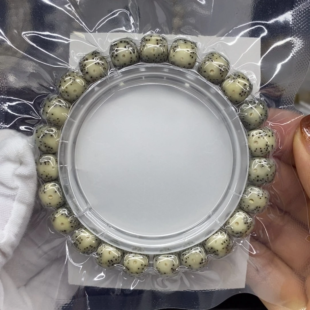 手串星月菩提石玉料10/9月朗星稀