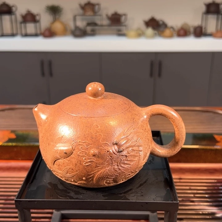 紫砂茶壶西施龙骨金砂