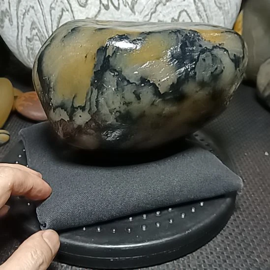 新疆金丝玉原石国画