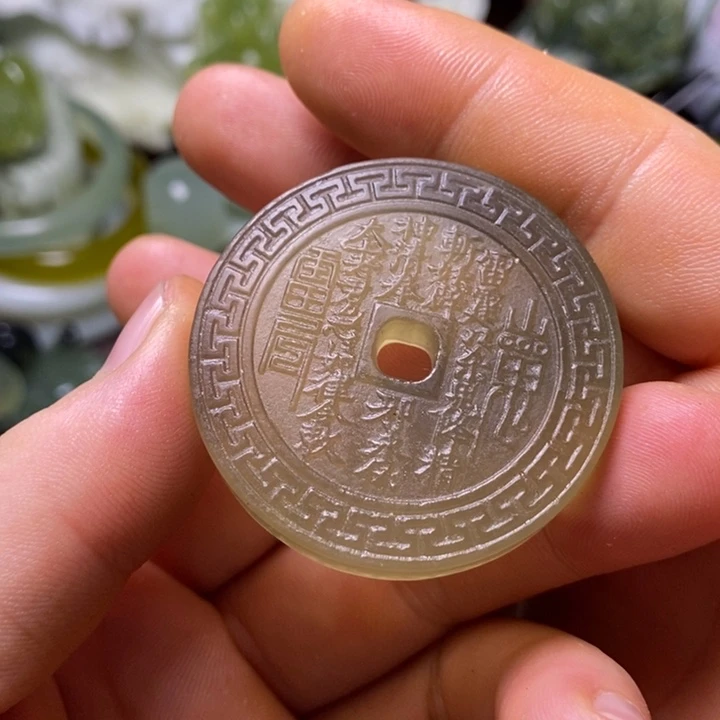 未镶嵌岫玉岫玉颈饰