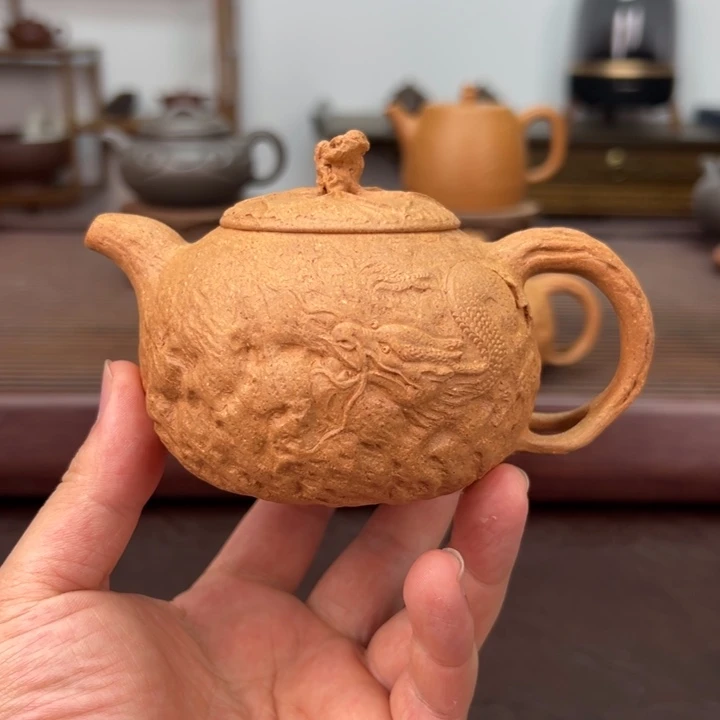 茶壶紫砂黄金段 225 毫升